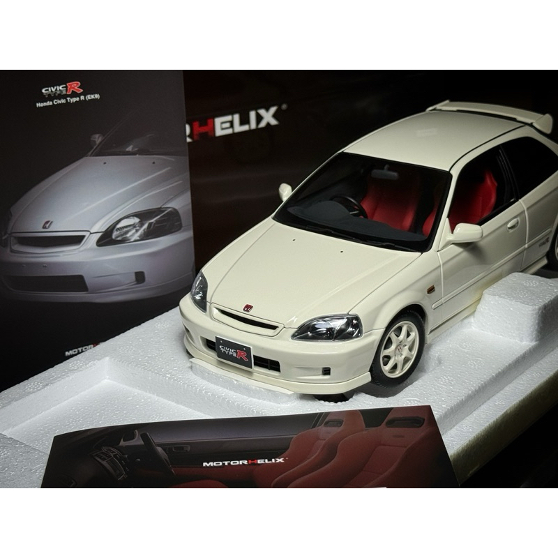 現貨 Motorhelix 1 18 Honda Civic Type R Ek9 喜美 本田 紅頭引擎 K8 模型車 蝦皮購物