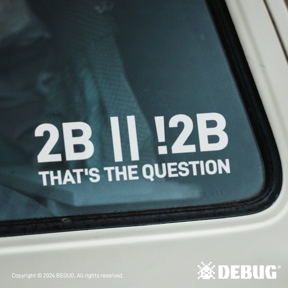 Debug 2B||!2B / 防水 反光 汽車 機車 車貼 貼紙 | 蝦皮購物