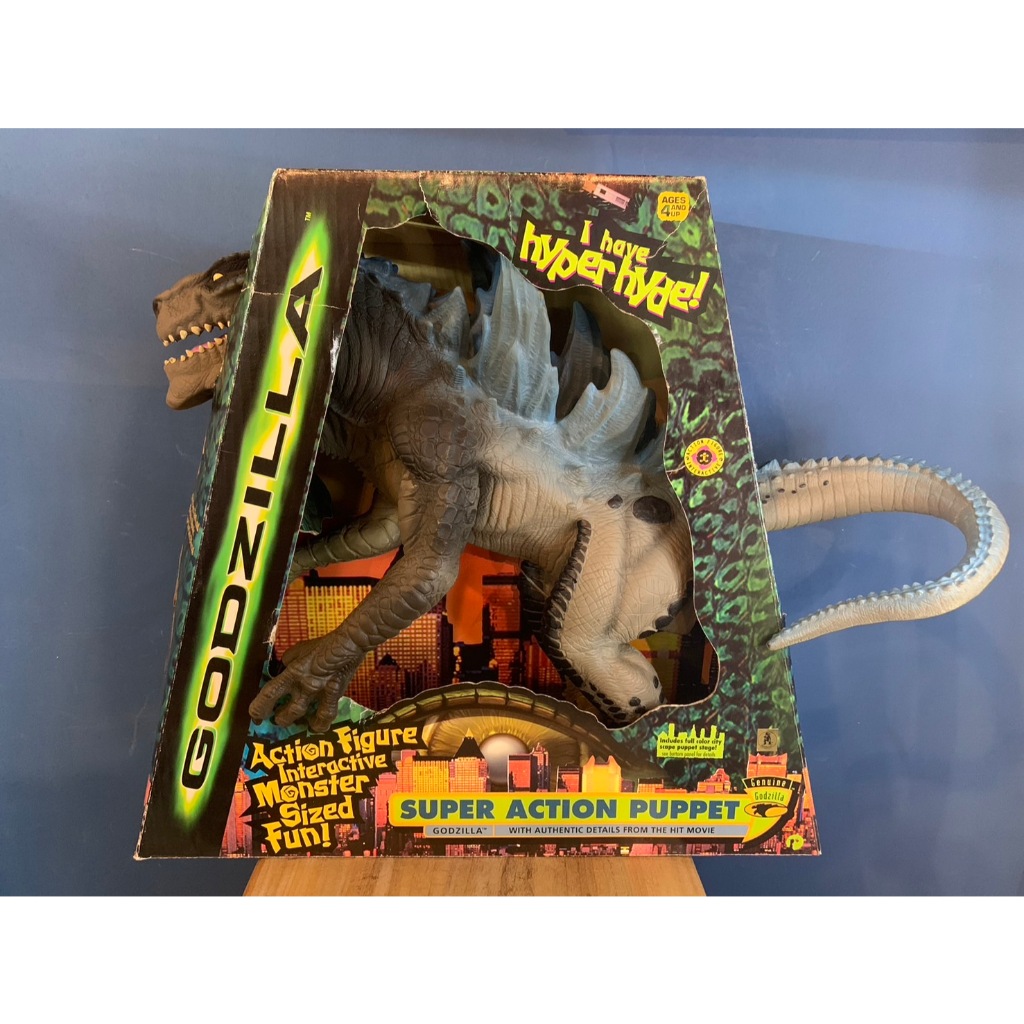 哥吉拉 GODZILLA 酷斯拉 SUPER ACTION PUPPET 大手偶 軟膠 | 蝦皮購物