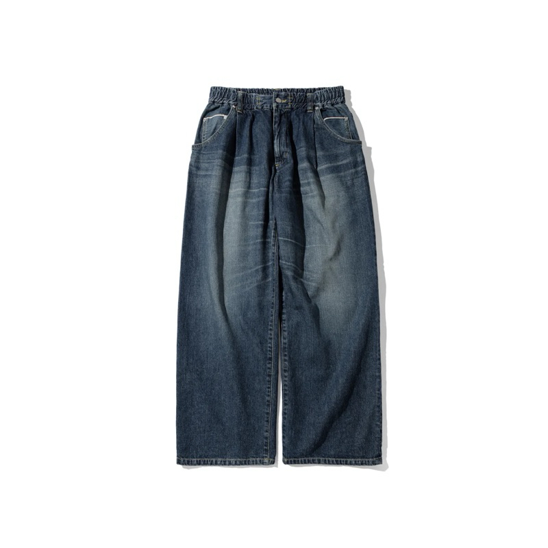 CLESSTE 高島涼VINTAGE WASH SELVEDGE DENIM WIDE PANTS 寬版牛仔褲