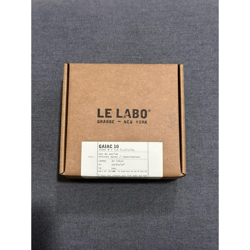 Le Labo 東京限定 Gaiac 10 癒創木 淡香精 100ml 蝦皮購物