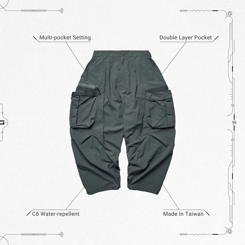 goopi MT-05 TRI-Dynamic Utility Pants - G-Gray-1號#夏天最適褲子#涼
