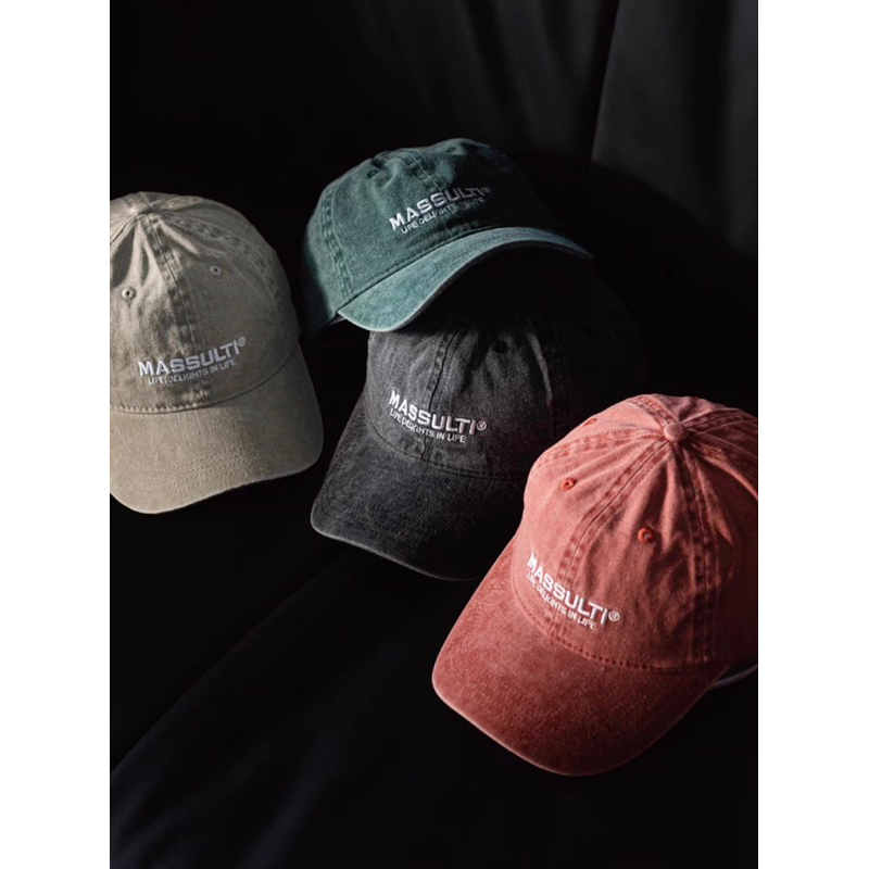 【VERTEX】MASSULTI WASHED CAP 日系 復古 水洗 做舊 刺繡 老帽 棒球帽 | 蝦皮購物