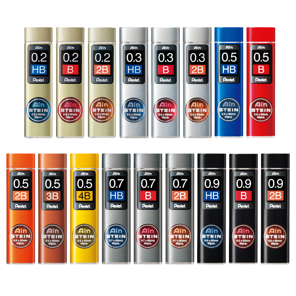 Pentel 飛龍 Ain STEIN 自動鉛筆芯 (C273、C275、C277、C279) 0.3、0.5、0.7 | 蝦皮購物