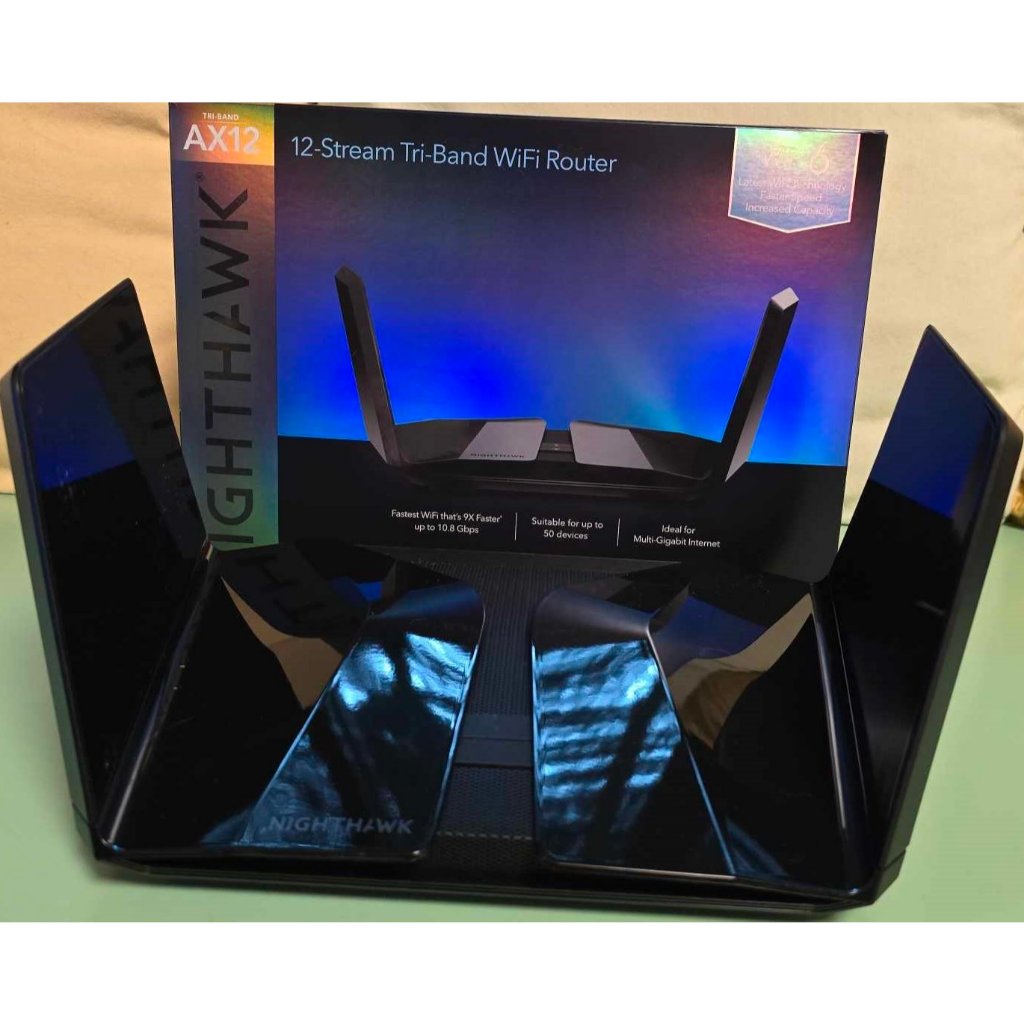 (二手)NETGEAR RAX200 夜鷹 AX11000 12串流 三頻 WiFi6 路由器(旗艦款) | 蝦皮購物