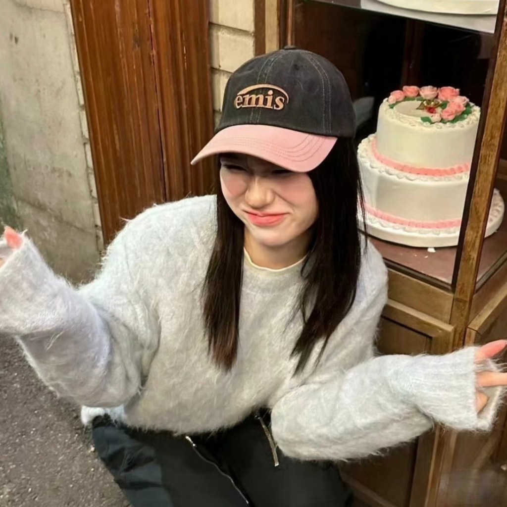 ᴹᴵˢˢ.ᴾᴬᴾᴬ🔸韓國代購EMIS 丹寧牛仔拚色帽子老帽棒球帽JIN