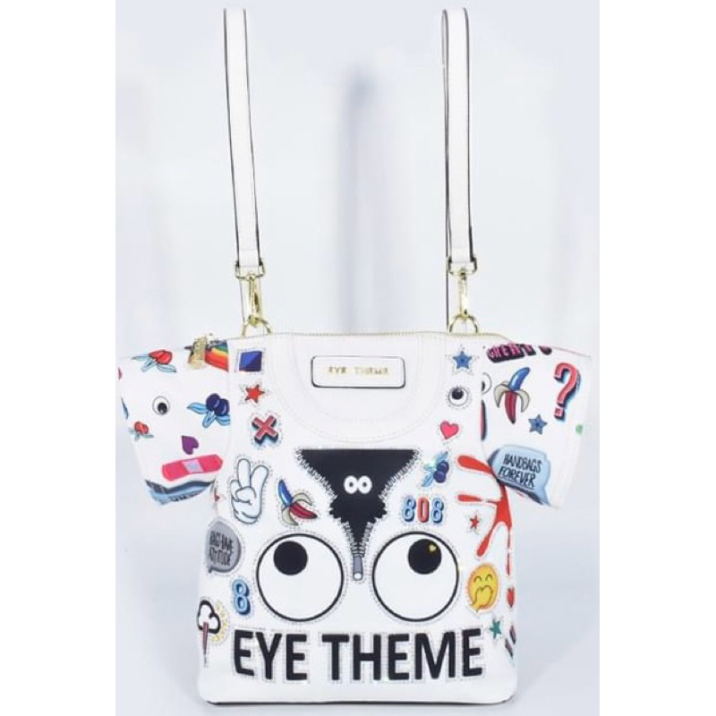 遠東百貨專櫃品牌國際精品Eye Theme眼睛系列衣服造型後背包 | 蝦皮購物