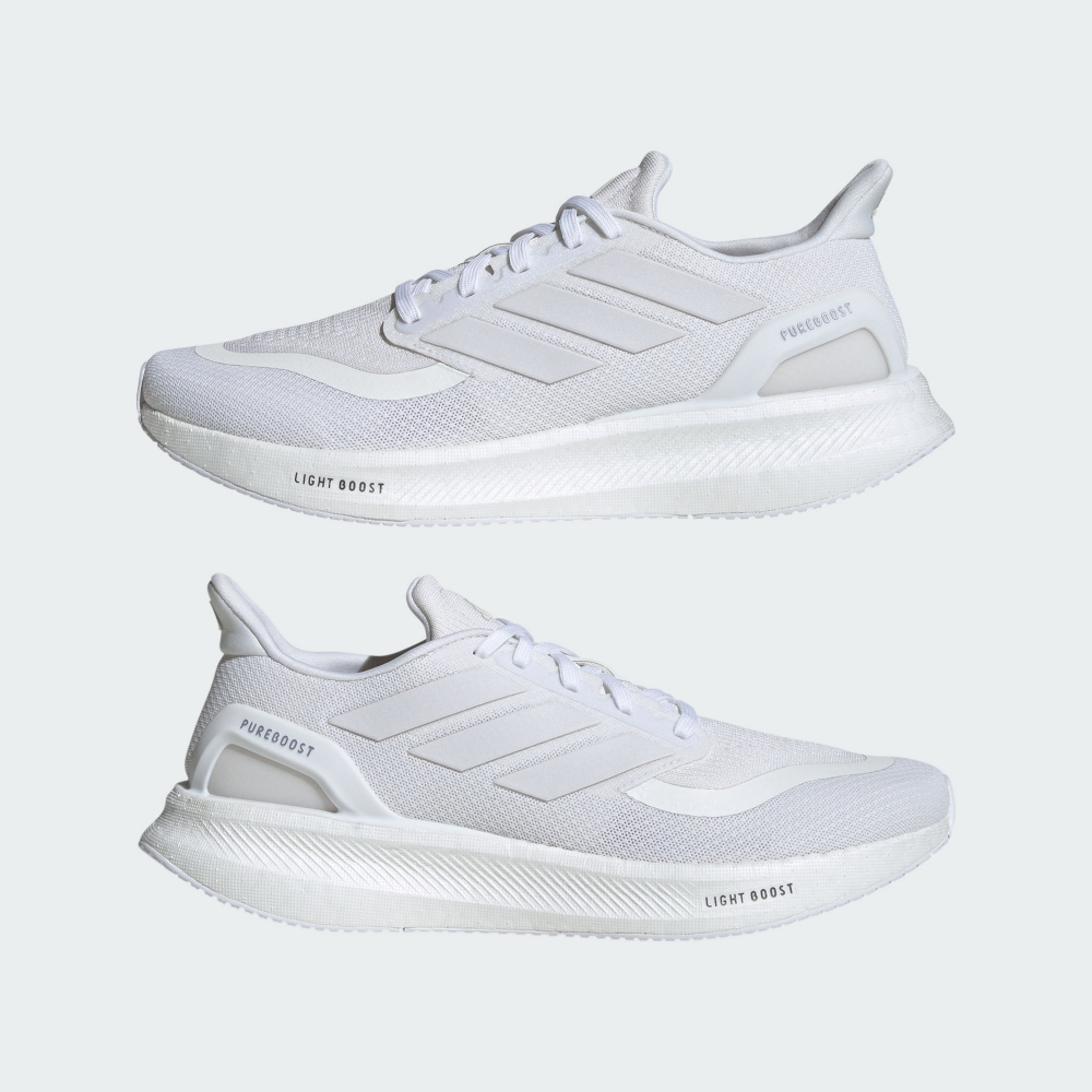 【ADIDAS】PUREBOOST 5 慢跑鞋 男女款 白 運動鞋 透氣 路跑 緩震 ID3618 | 蝦皮購物