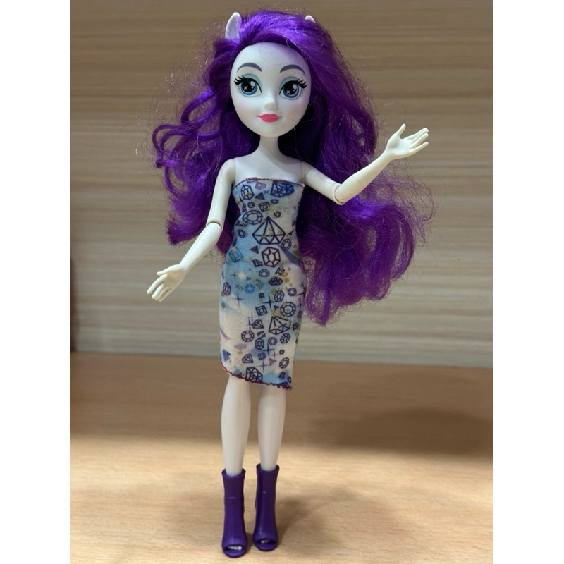 （二手玩具）Hasbro my little pony彩虹小馬 魔法公主 珍奇 Rarity 娃娃 公仔 可動關節 玩偶 | 蝦皮購物