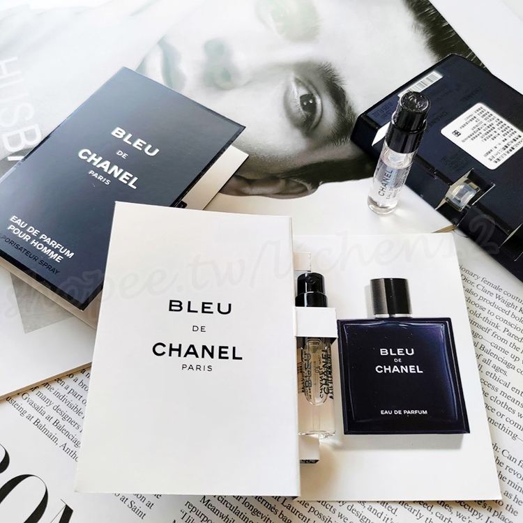 CHANEL 香奈兒Bleu de Chanel 藍色男性淡香精1.5ml 原廠針管香水