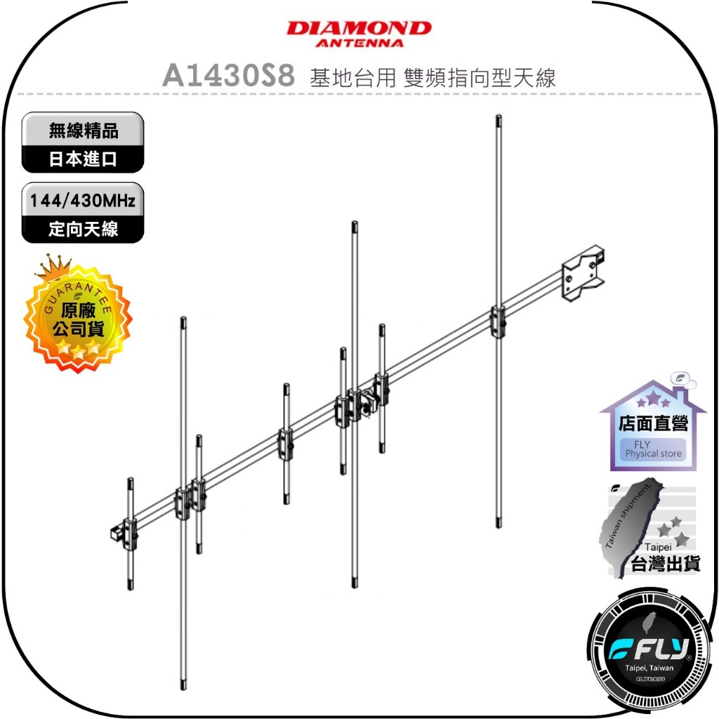 A1430S8 144/433VUアンテナ A1430S8 144/433VUアンテナ A1430S7 第一電波工業（ダイヤモンド） 144