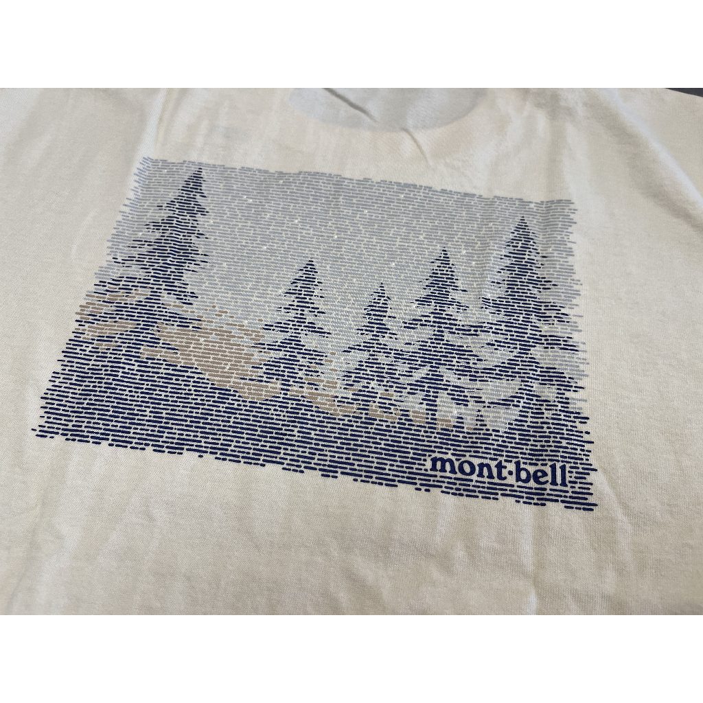 [札貨店] Montbell 日本 登山品牌 圓領短袖 短T 松柏 前小logo 後大樹 只有一件 M | 蝦皮購物