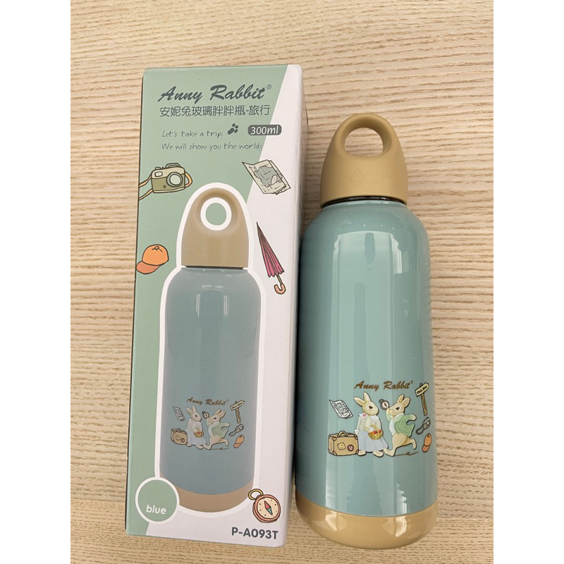 安妮兔玻璃胖胖瓶300ml 胖胖瓶 水壺 玻璃水壺 彼得兔Anny rabbit peter rabbit | 蝦皮購物