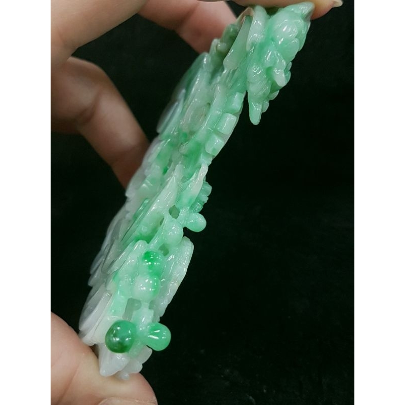 天然緬甸玉A貨翡翠鳳穿牡丹鳳凰富貴花牡丹花掛墜吊飾吊墜| 蝦皮購物