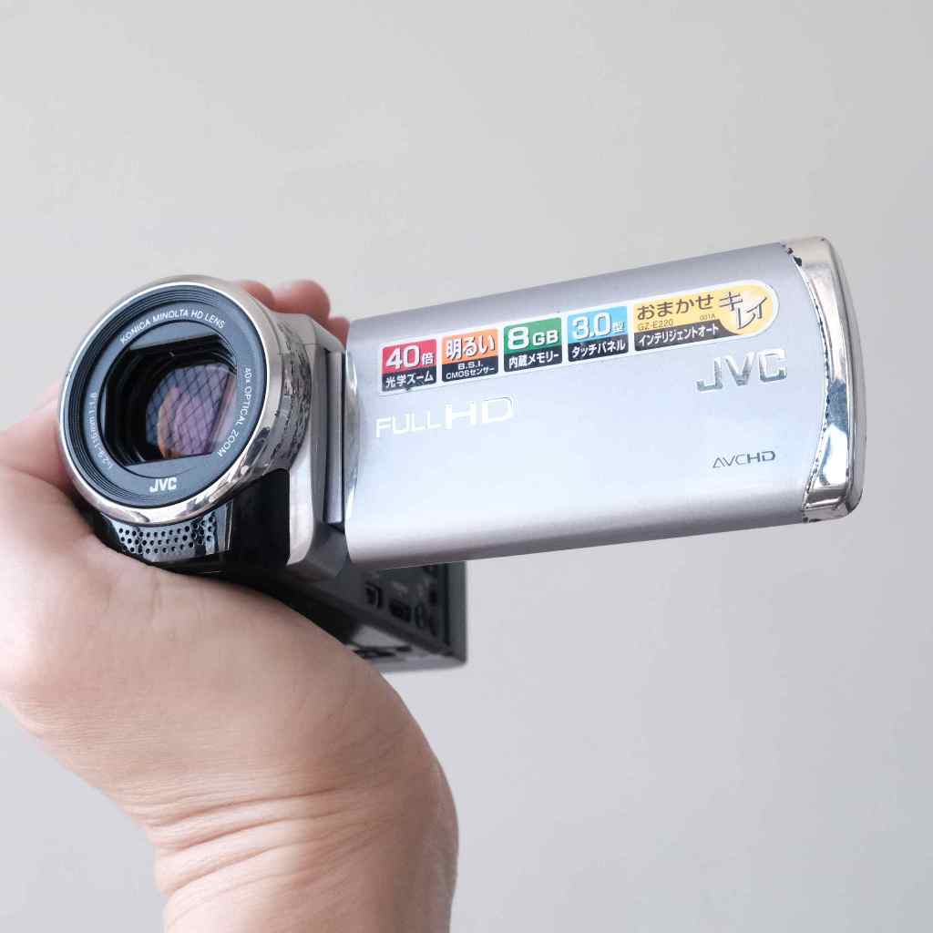勝利犬JVC GZ-E220 攝影機DV 早期cmos 數位相機(可翻轉螢幕自拍fullHD