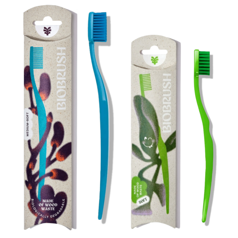 【現貨】德國 Biobrush 環保牙刷 1入 口腔照護 牙齒保健 牙刷 家庭牙刷 兒童牙刷 成人牙刷 減塑 附發票 | 蝦皮購物