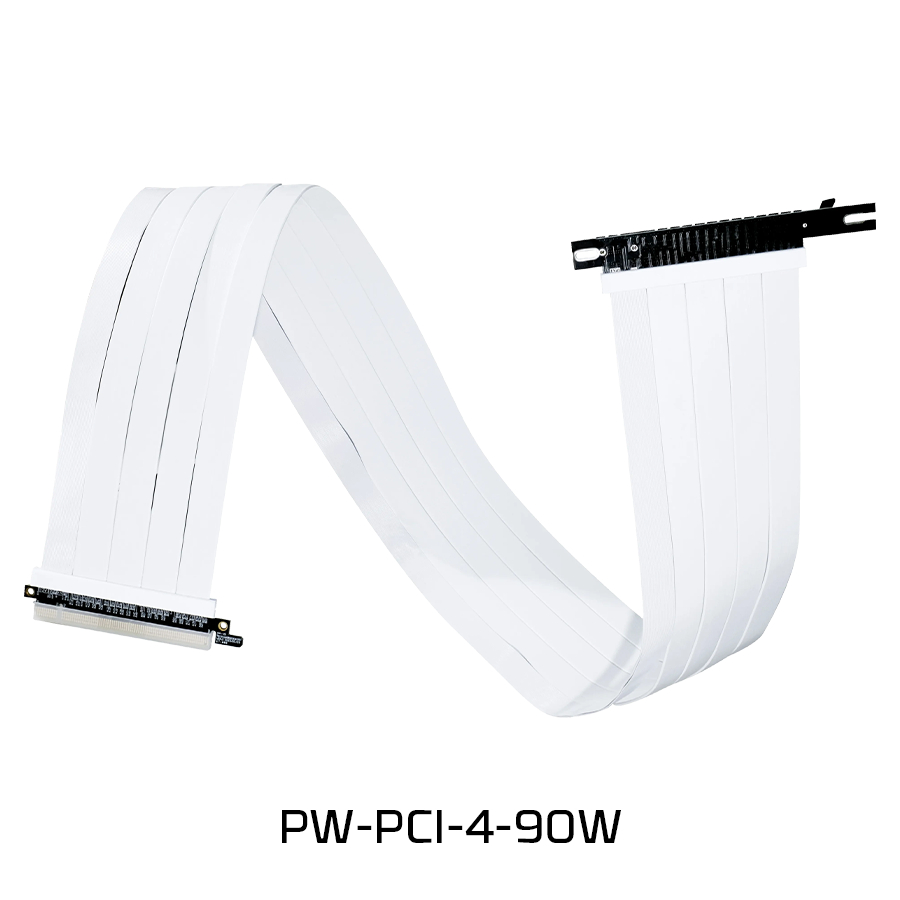 Lian Li PCIe 4.0 Riser Kabel, 60cm, Wit | PW PCI 4 60W
