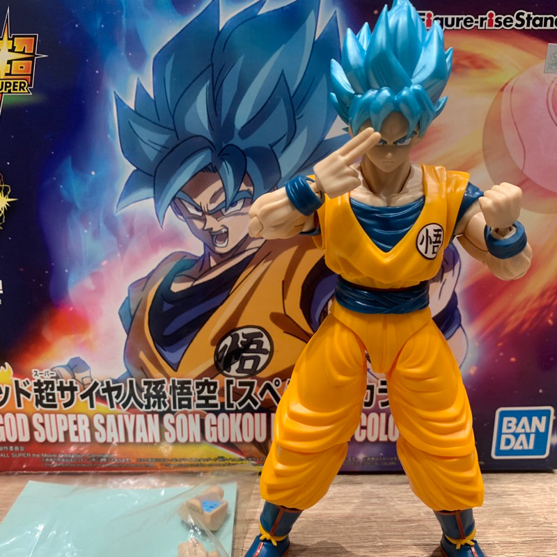 ｜已素組｜代理版 Figure-rise Standard 七龍珠組裝可動模型 超藍 孫悟空 | 蝦皮購物