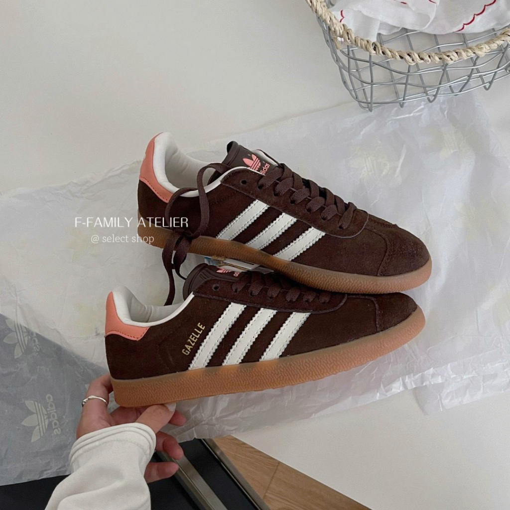 Αdidas Originals Gazelle 米色米綠杏色粉棕麂皮德訓鞋板鞋IF3235