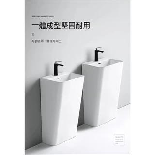 ✨桃園實體店面✨  【TOTO同廠 】立柱式 洗臉盆 陶瓷戶外 洗手盆 別墅庭院 水池 室外陽台 落地式 一體柱盆 盆子