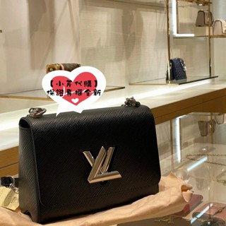 Louis Vuitton LV SHW Twist MM Chain Shoulder Crossbody Bag M21110 Epi Black