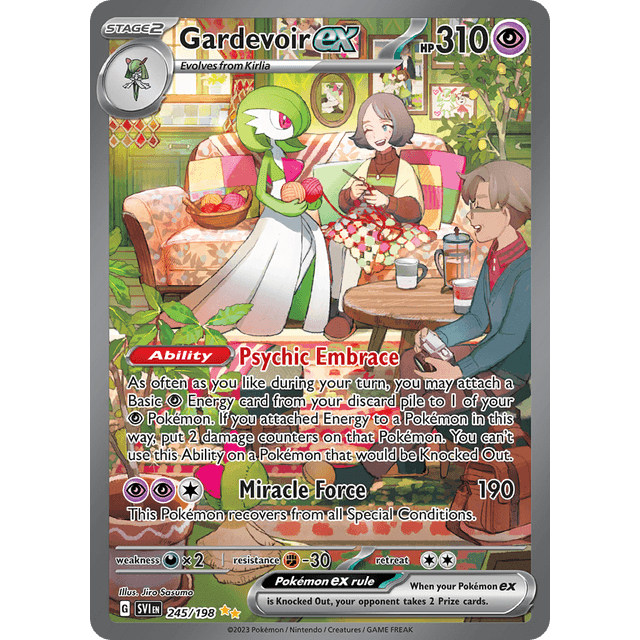 卡牌の森】沙奈朵ex SAR Gardevoir ex SVI 245 英文卡PTCG寶可夢國際版