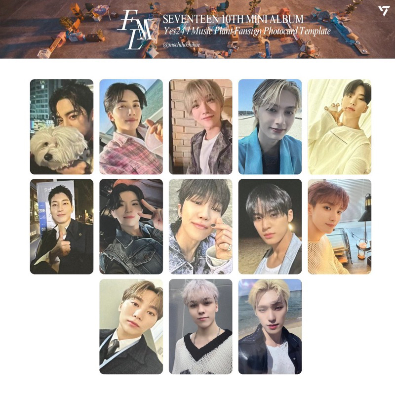 SEVENTEEN FML ♡ mini10 迷你十輯通路特典韓國YES24 Music Plant 小卡