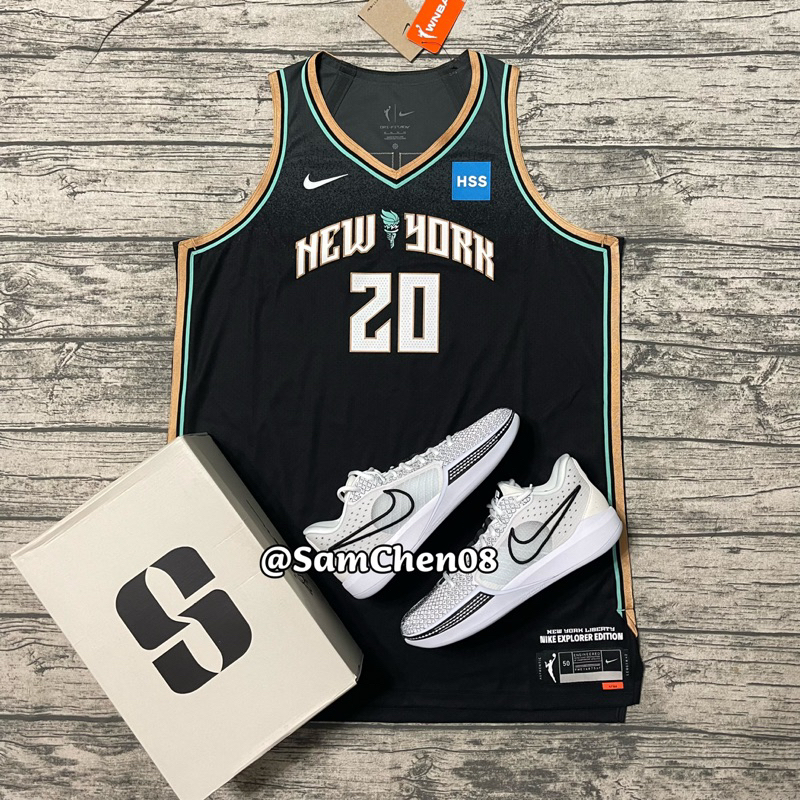 Nike WNBA Liberty 紐約 自由人 Sabrina Ionescu AU 球員版 球衣 短袖 籃球褲 短褲 | 蝦皮購物