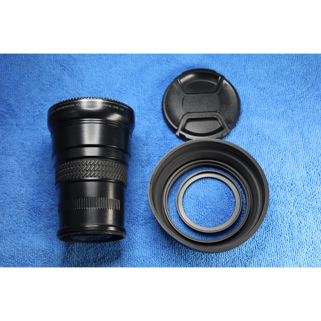 出清】Raynox 高畫質2.2倍DCR-2020 Pro 望遠鏡頭，後方口徑62mm，近