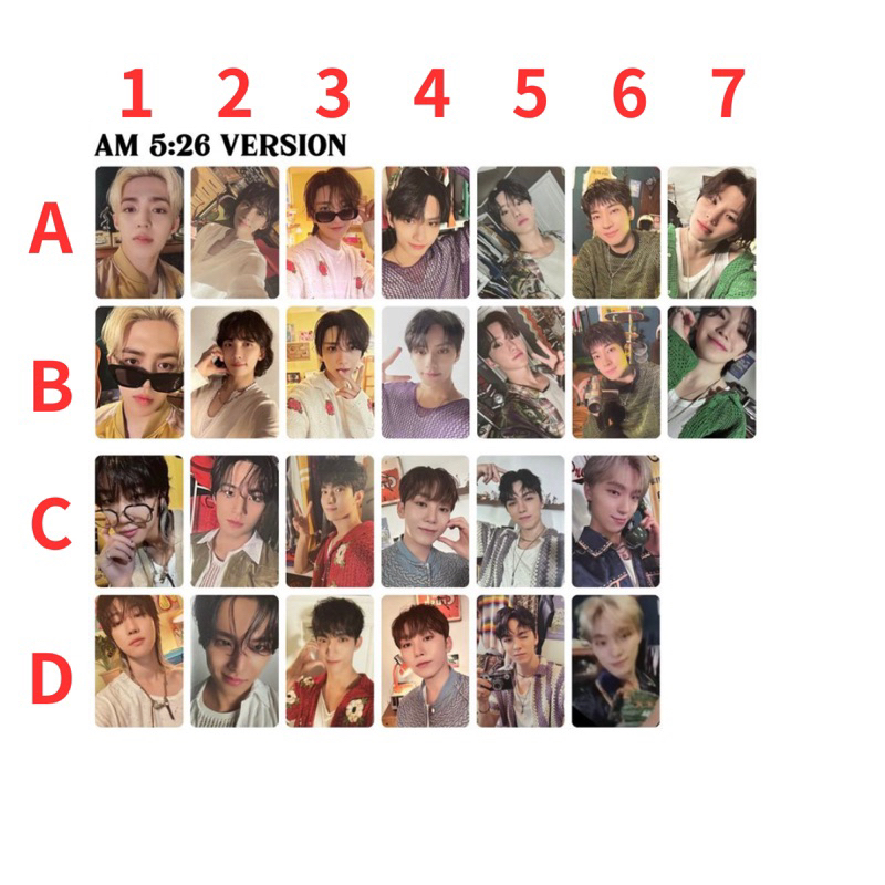 am 5:26 SEVENTEEN 迷11 SEVENTEENTH HEAVEN 專卡小卡| 蝦皮購物