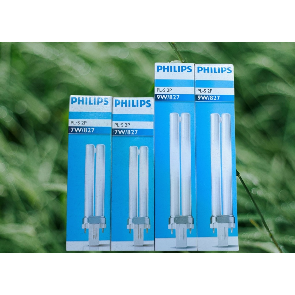 PHILIPS 飛利浦 PL-S 7W/9W PLS 2P燈管 黃光 / 自然光 2700K / 4000K | 蝦皮購物