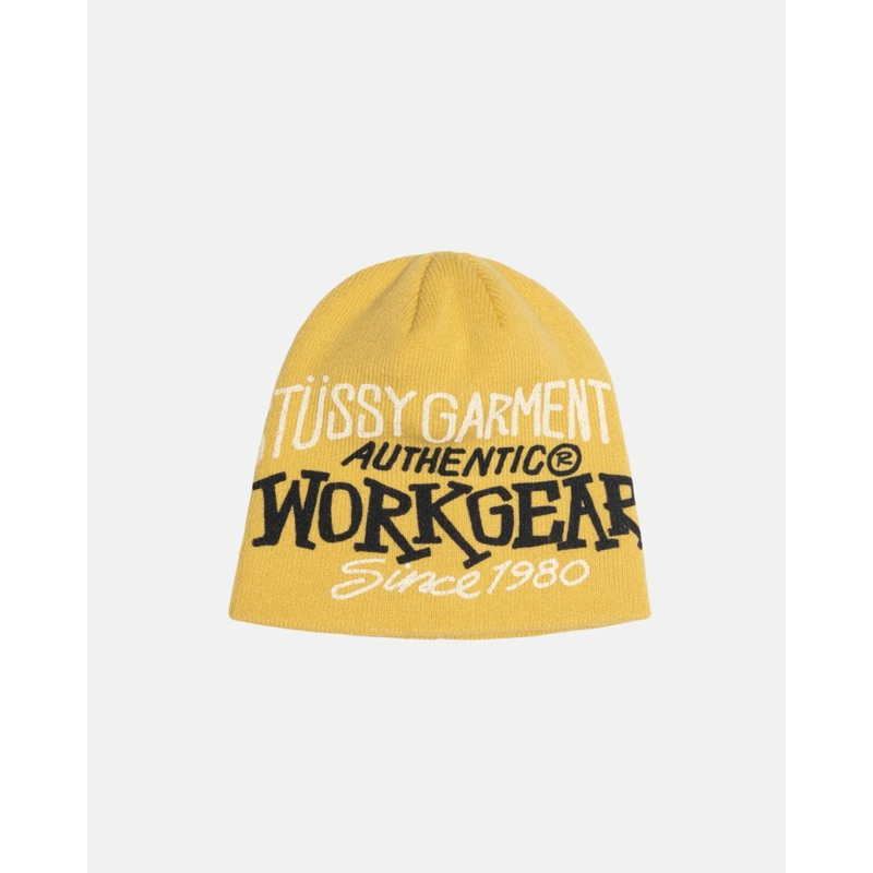 SEVEN SELECT] STUSSY SKULLCAP WORKGEAR PRINT 毛帽塗鴉字體| 蝦皮購物