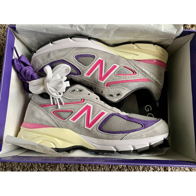 new balance nb m990kt4 990v4 990kt4 kith 聯名灰紫| 蝦皮購物