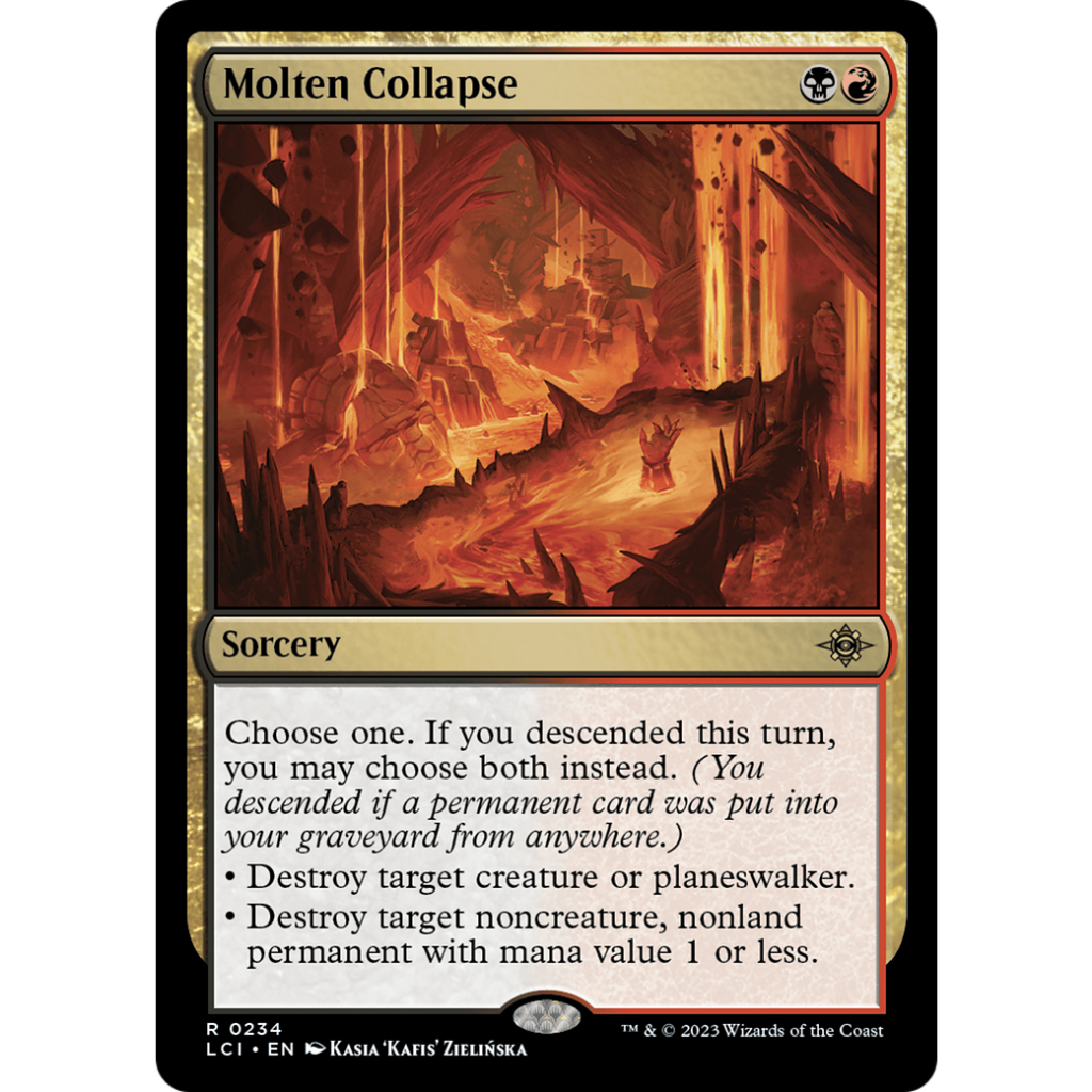 MTG LCI 依夏蘭迷窟 #234 [R] 熔毀崩塌 Molten Collapse 溶鉄の崩壊 | 蝦皮購物