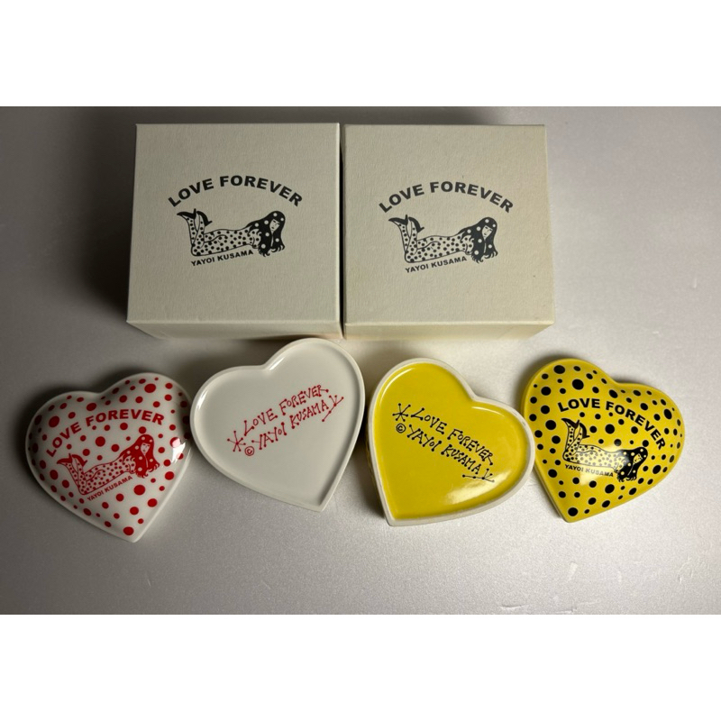 草間彌生❤️最有愛的禮物🎁🇯🇵Love forever heart 精裝版磁盤瓷罐