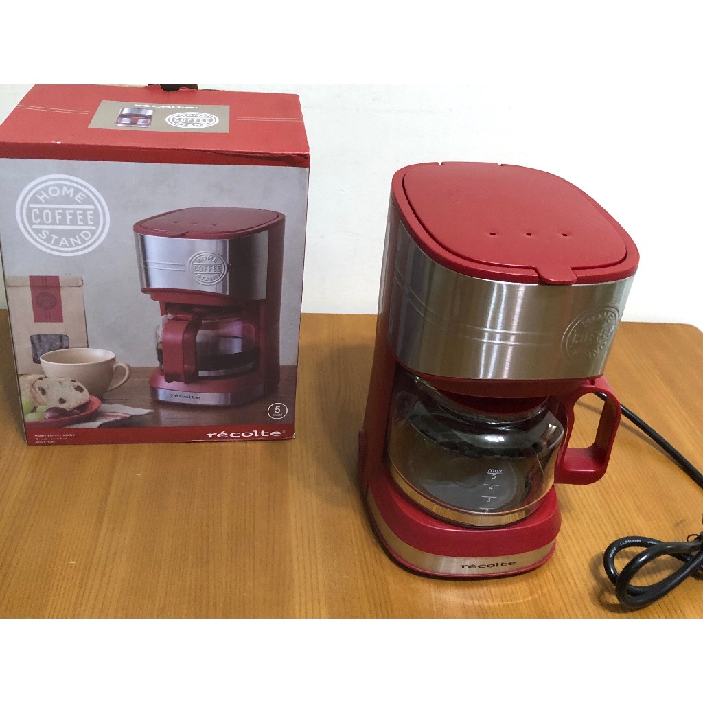 日本麗克特recolte RHCS-1 Home Coffee Stand 經典咖啡機-經典紅 600ml原價1380元