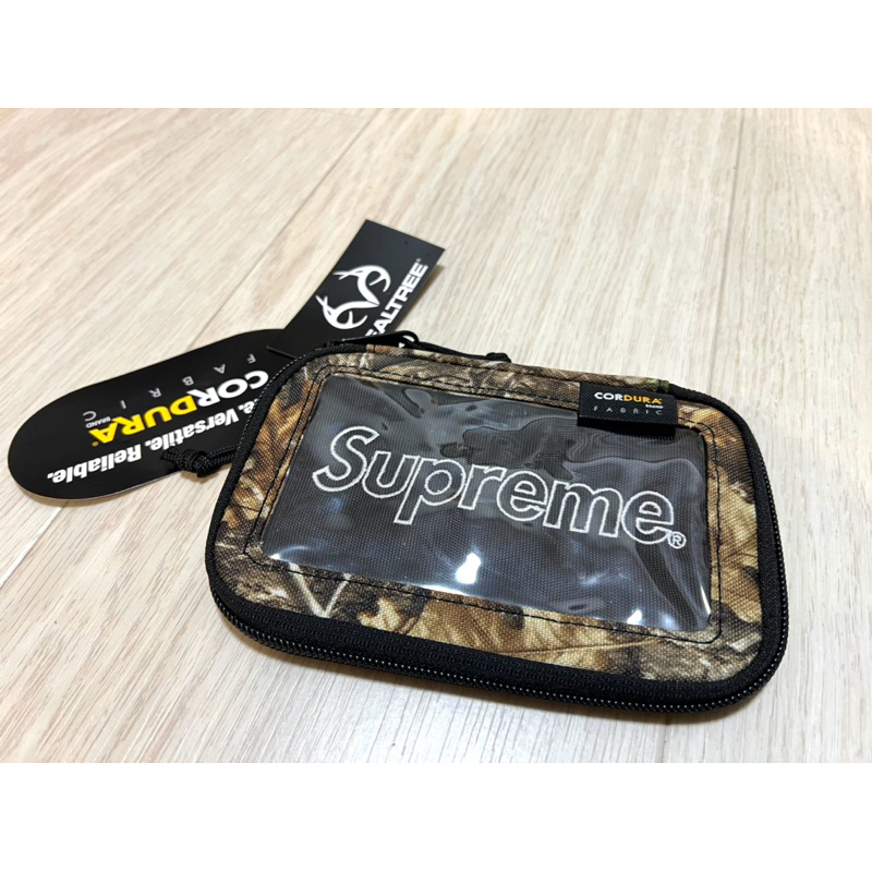 全新現貨Supreme Small Zip Pouch 47TH 47代錢包防潑水黑色樹紋| 蝦皮購物