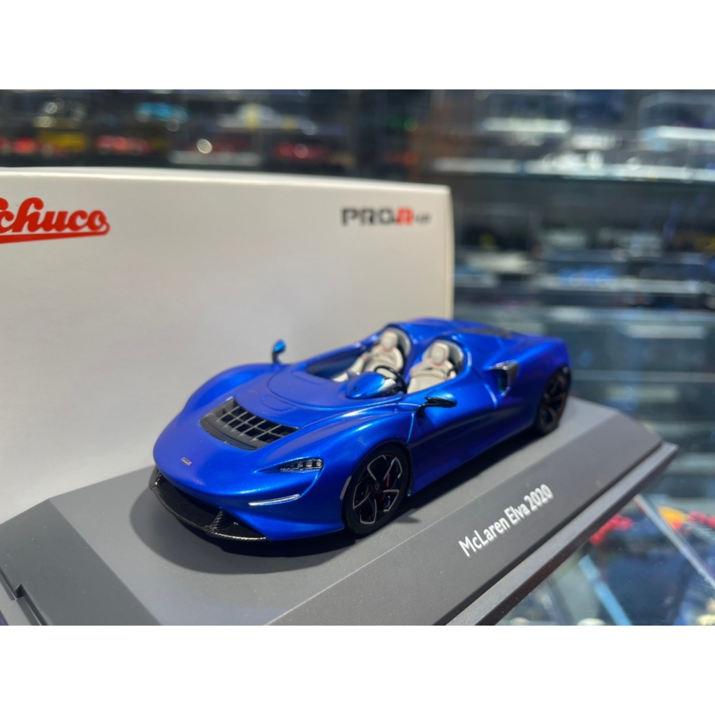 Schuco 1:43 McLaren Elva Année de construction 2020 givré bleu
