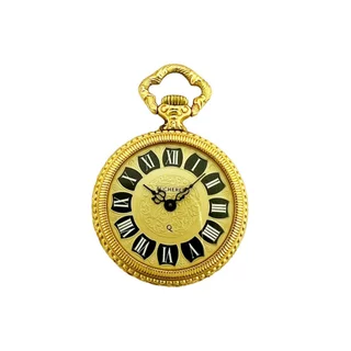 【JDPS 御典品 / 名錶專賣】BUCHERER 寶齊萊金色懷錶 立體雕花 石英錶徑19.7mm編號M11613-23