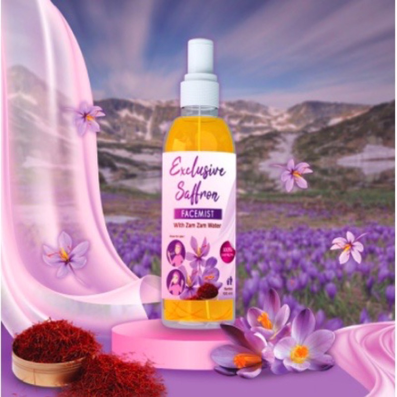 READY⭐️ EXCLUSIVE SAFFRON WITH ZAM ZAM WATER FACE MIST 00ml 蝦皮購物