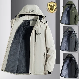 【台灣現貨】M-9XL大尺碼超級保暖外套 加絨加厚衝鋒外套 防風防潑水衝鋒衣
