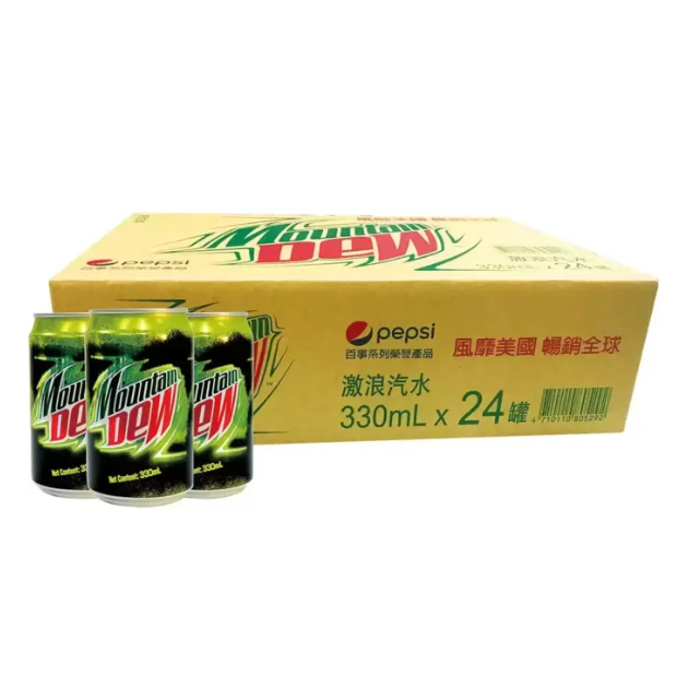 現貨 COSTCO代購 好市多 美國 MOUNTAIN DEW激浪汽水330毫升 激浪汽水 激浪 野餐 易開罐 碳酸 | 蝦皮購物