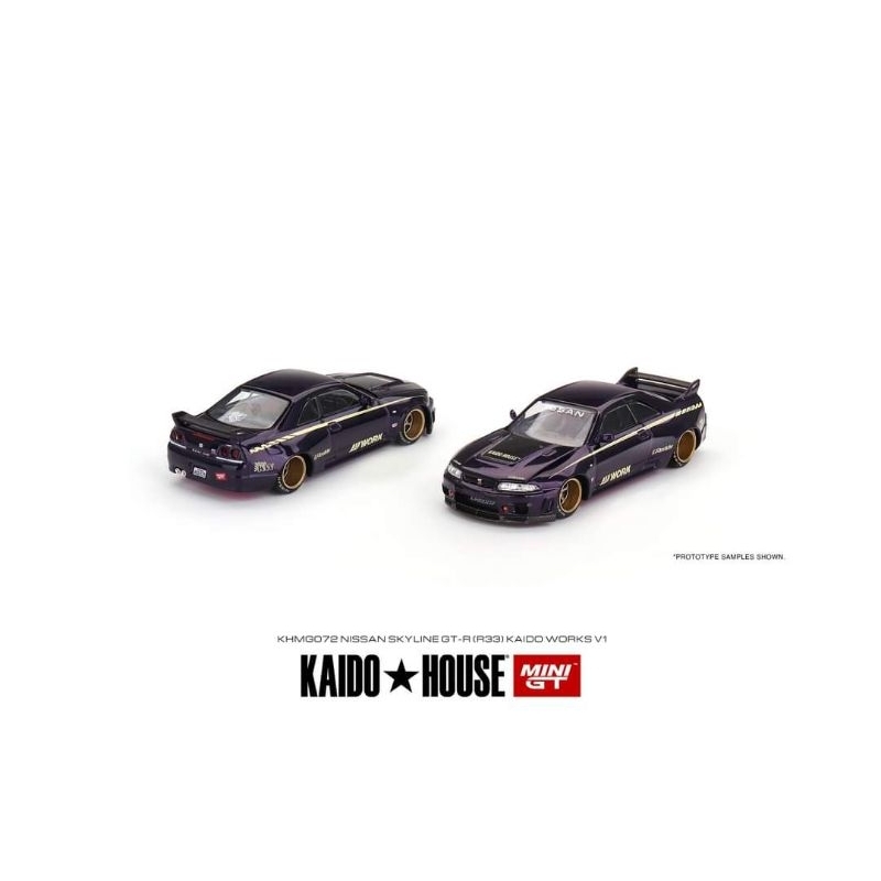 DEC 2023 Mini GT KAIDO HOUSE #089 1/64 Nissan Skyline GT-R (R33) Kaido  Works V2