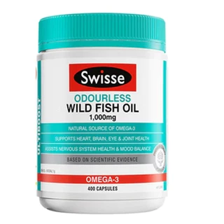 【魚油】Swisse 魚油 無腥味1000mg/1500mg400粒 omega3中老年保健 深海魚油
