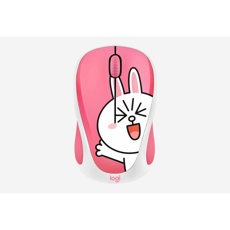 Logitech Line friends聯名無線滑鼠(兔兔款)(二手) | 蝦皮購物