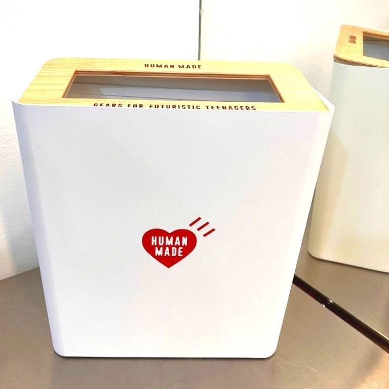 BLACK全新HUMAN MADE金屬製重量級TISSUE BOX面紙盒/衛生紙盒TRASH CAN