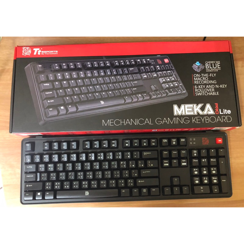 [免運費] Thermaltake 曜越 MEKA PRO LITE 拓荒者 專業無背光版 青軸 電競鍵盤 機械鍵盤 | 蝦皮購物