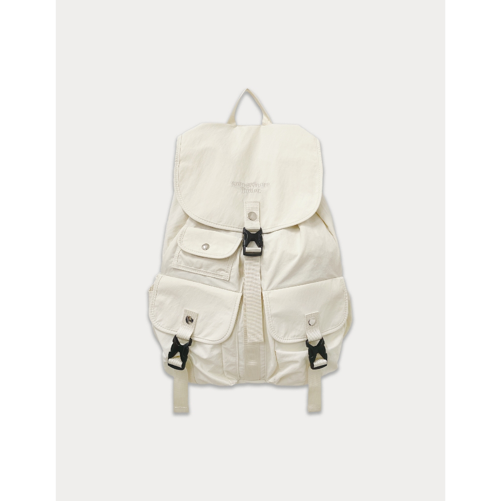 SOMEWHERE BUTTER. PP mini backpack silver