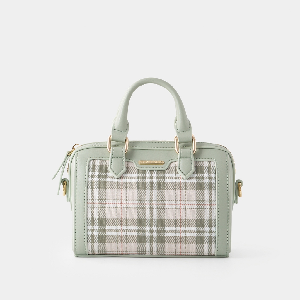 ■S'AIME■格紋Pin接波士頓包 チェック柄ボストンバッグ/送料込 tw-11134207-7r991-lrqpozvxwlaqf0