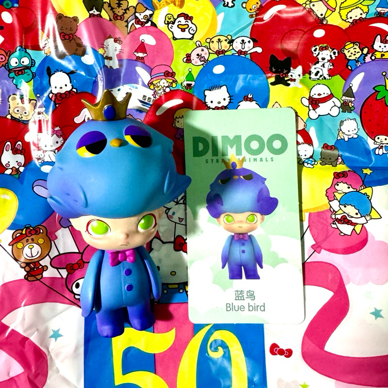 二手美品 popmart Dimoo 藍鳥 blue bird | 蝦皮購物